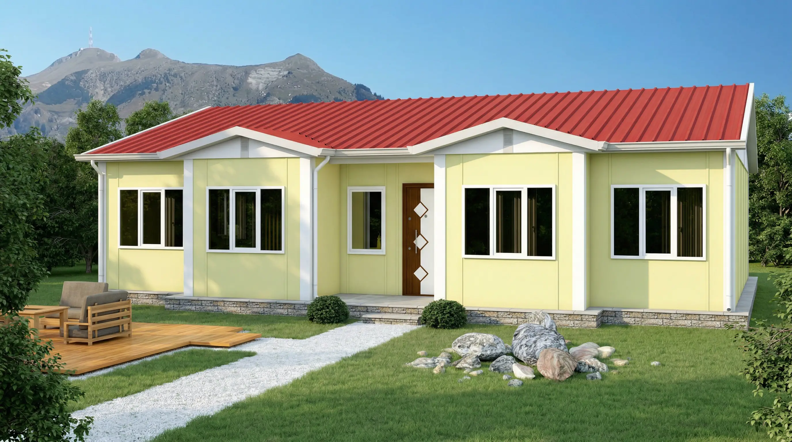 110 m² Prefabrik Ev Fiyatları